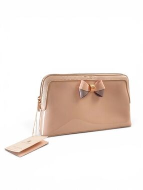 Ted Baker NWTMadelynn Pale Pink Knot Bow Makeup Cosmetic Bag